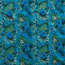 Polyester Fabric Hibiscus Monstera Palm Leaves