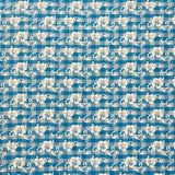 Hibiscus Palaka Cotton Fabric - Hibiscus Floral Palaka Check, 45" Width (1 Yard)