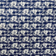 Hibiscus Palaka Cotton Fabric - Hibiscus Floral Palaka Check, 45" Width (1 Yard)