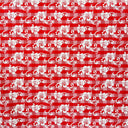 Hibiscus Palaka Cotton Fabric - Hibiscus Floral Palaka Check, 45" Width (1 Yard)