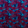 Hibiscus Palm Watercolor Design Cotton Light Barkcloth Fabric - Watercolor Palm And Hibiscus Print, 45" Width (1 Yard)