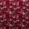 Hibiscus Palm Watercolor Design Cotton Light Barkcloth Fabric - Watercolor Tropical Floral Print, 45" Width (1 Yard)
