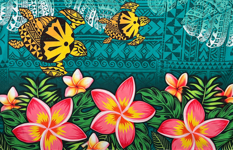 Polyester Sarong Hibiscus Plumeria Assortment