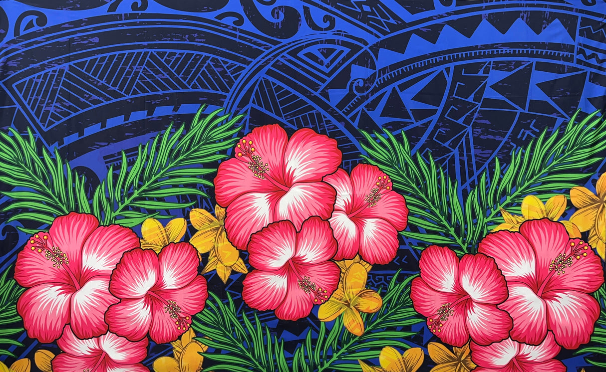 Polyester Sarong Hibiscus Plumeria Assortment