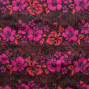 Polyester Fabric Hibiscus Plumeria Monstera Leaf Print