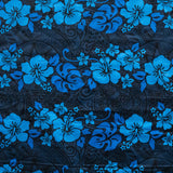 Polyester Fabric Hibiscus Plumeria Monstera Leaf Print