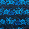 Hibiscus/Plumeria/Monstera Leaf Polyester Fabric - Polynesian Floral Leaf Print, 60" Width (1 Yard)