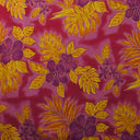 Polyester Fabric Hibiscus Plumeria Monstera Palm Leaves Glitter