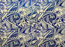 Polyester Foil Fabric Hibiscus Plumeria Polynesian Tattoo