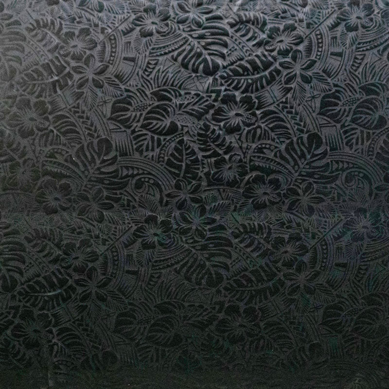 Polyester Foil Tropical Leaf Fabric
