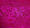 Hibiscus Plumeria Tiare Monstera Musa Acuminata Anthurium Leaves Printed Polyester Foil Fabric - Tropical Floral Foil Print, 36" X 60" (1 Yard)