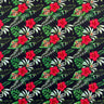 Cotton Fabric Hibiscus Plumeria Tropical Leaves Print