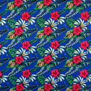 Cotton Fabric Hibiscus Plumeria Tropical Leaves Print
