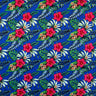 Hibiscus Plumeria Tropical Leaves All Over Design Cotton Fabric - Tropical Floral Print, 36" X 45" (1 Yard)