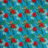 Cotton Fabric Hibiscus Plumeria Tropical Leaves Print