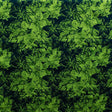 Hibiscus Plumeria Tropical Leaves Cotton Light Barkcloth Fabric - Ivory, Green, Fuchsia, Orange, Turquoise & Purple, 36" X 45" (1 Yard)