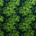 Hibiscus Plumeria Tropical Leaves Cotton Light Barkcloth Fabric - Ivory, Green, Fuchsia, Orange, Turquoise & Purple, 36" X 45" (1 Yard)