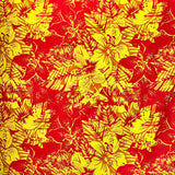 Hibiscus Plumeria Tropical Leaves Cotton Light Barkcloth Fabric - Hibiscus And Plumeria Floral Tropical Leaves Print, 36" X 45" (1 Yard)