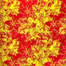 Hibiscus Plumeria Tropical Leaves Cotton Light Barkcloth Fabric - Hibiscus And Plumeria Floral Tropical Leaves Print, 36" X 45" (1 Yard)
