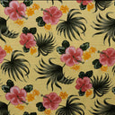 Cotton Tropical Upholstery Fabric Hibiscus Plumerias Palm & Elephant Ear Leaves