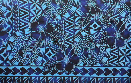 Polyester Sarong Hibiscus Sea Turtle