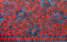 Hibiscus Sea Turtle Polyester Fabric - Polynesian Hibiscus And Sea Turtle Print, 72" L X 45" W (1 Sarong)