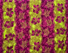 Hibiscus Sea Turtle Rayon Challis Fabric - Magenta And Lime Green, Brown And Orange, Blue Green And Orange, Green And Gold Brown, Royal Blue And Cedar, 36" X 45" (1 Yard)