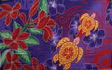 Polyester Sarong Hibiscus Tiare Turtle 72x45
