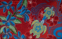 Polyester Sarong Hibiscus Tiare Turtle 72x45
