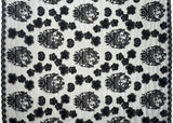 Hibiscus Tonga Seal Lace Polyester Fabric - Hibiscus Tonga Seal Pattern, 50" Width (1 Yard)