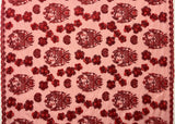 Hibiscus Tonga Seal Lace Polyester Fabric - Hibiscus Tonga Seal Pattern, 50" Width (1 Yard)