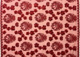Hibiscus Tonga Seal Polyester Lace Fabric - Tonga Seal With Hibiscus Flowers, 50" Width, 36" Yard Cut (1 Yard)