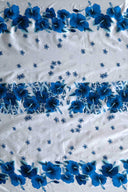 Polyester Hibiscus Triple Border Fabric