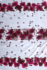 Hibiscus Triple Border Polyester Fabric - Hibiscus Floral Triple Border, 60" Width (1 Yard)