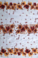 Polyester Hibiscus Triple Border Fabric