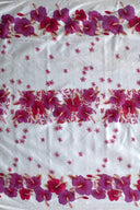 Polyester Hibiscus Triple Border Fabric