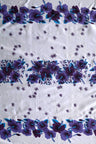 Hibiscus Triple Border Polyester Fabric - Hibiscus Floral Triple Border, 60" Width (1 Yard)