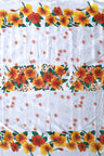 Polyester Hibiscus Triple Border Fabric
