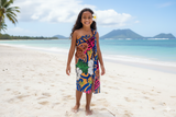 Hibiscus Turtle Assortment Sarong Polyester Fabric - Samoa Style Print, 72" L X 45" W (1 Piece)