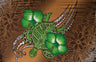 Hibiscus Turtle Tribal Assortment Polyester Fabric - Teal, Royal Blue, Green, Brown, Purple, Turtle Tribal Hibiscus Print, 72" X 45" (1 Piece)
