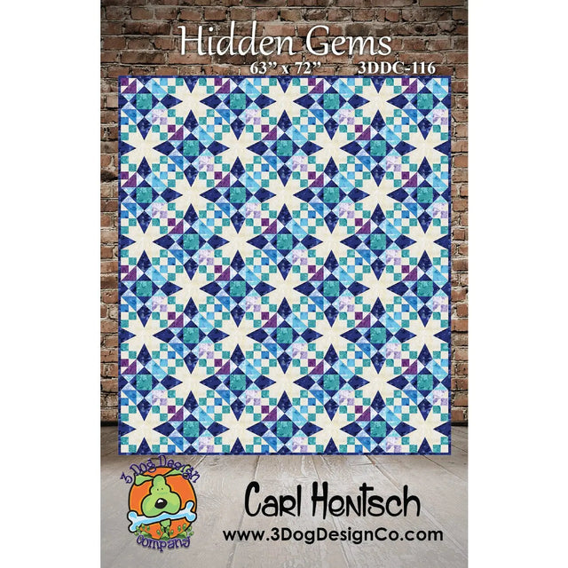 Quilt Pattern Hidden Gems 69in x 78in