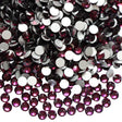 Small Bag Glue On Rhinestones - Flat Back Rhinestone, Amethyst, 2MM To 6MM Sizes (1 Bag)