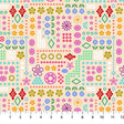 Cotton Print Fabric High Score Cream Yesterday 44/45"
