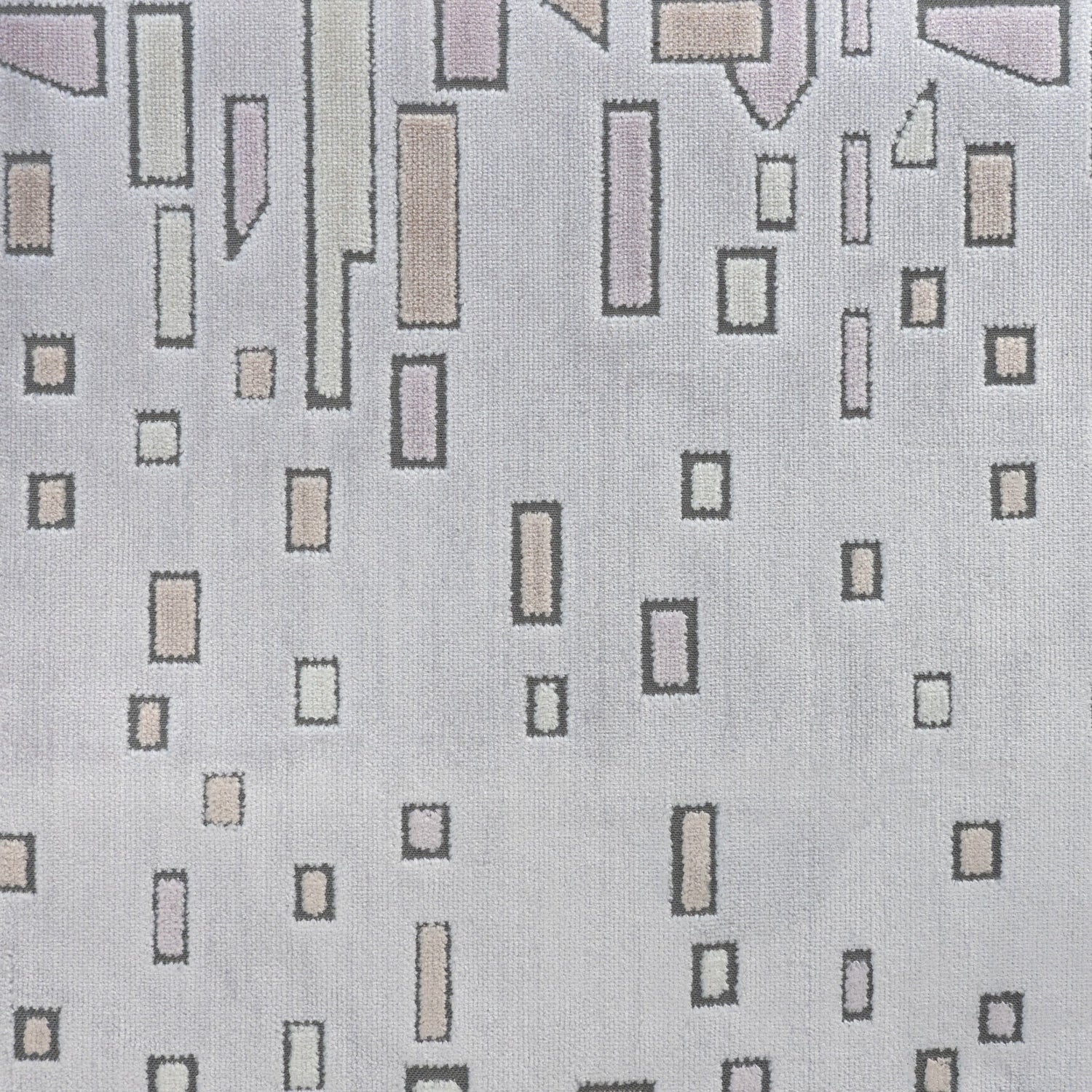 Geometric Cut Velvet Upholstery Fabric - High Society