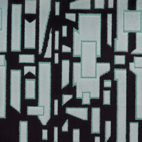 Geometric Cut Velvet Upholstery Fabric - High Society