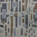 Geometric Cut Velvet Upholstery Fabric - High Society