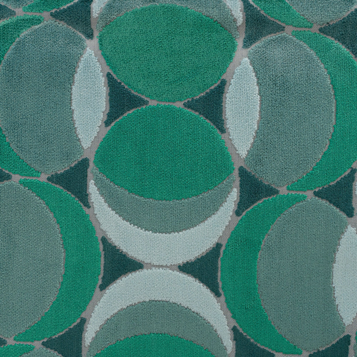 Geometric Cut Velvet Upholstery Fabric by the Yard