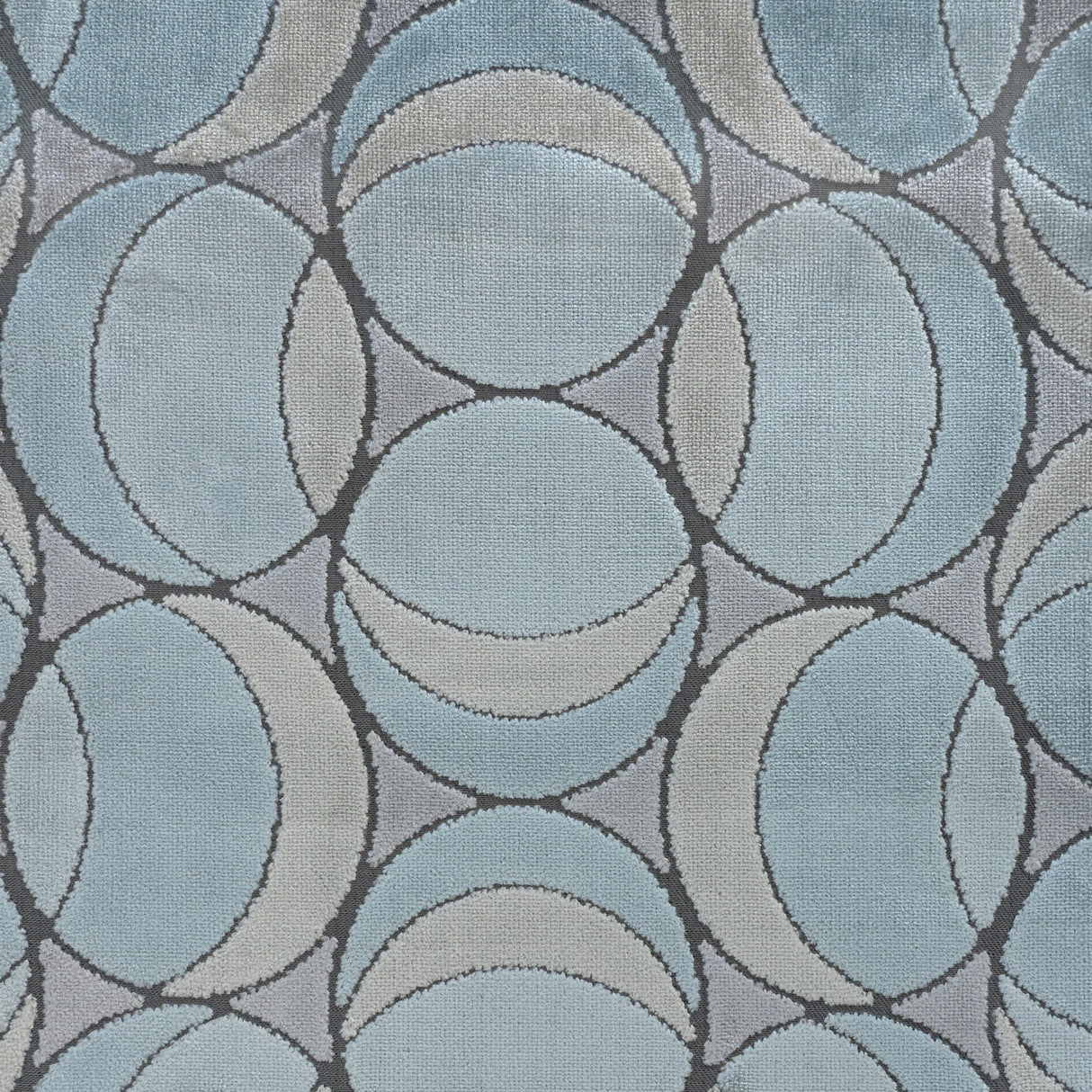 Geometric Cut Velvet Upholstery Fabric by the Yard