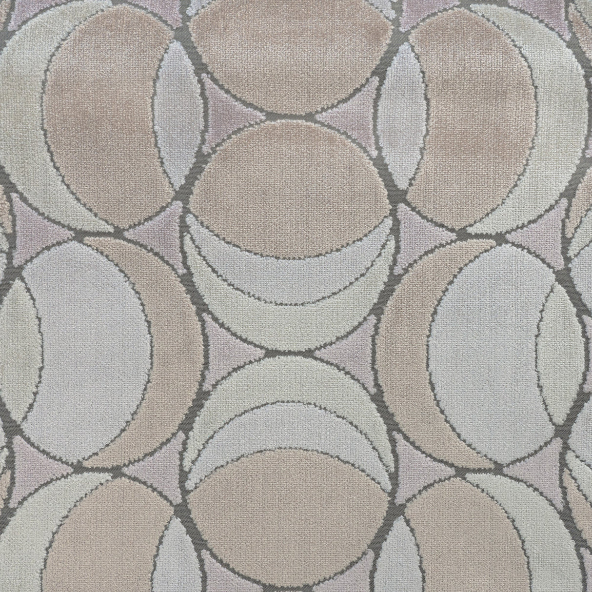 Geometric Cut Velvet Upholstery Fabric by the Yard