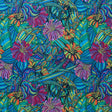 Poly Spandex Swimsuit Fabric Hippie Flower Print